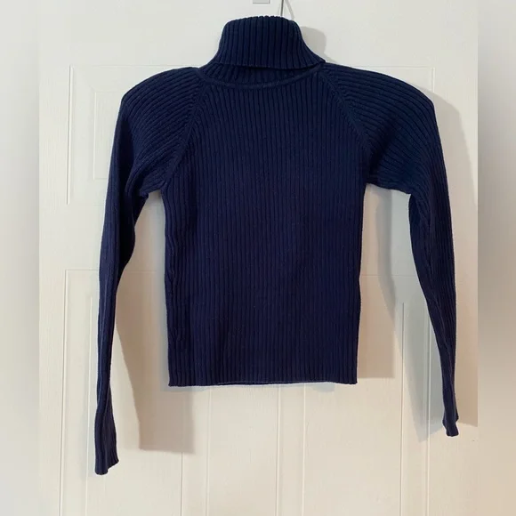 🔷Navy Blue Ribbed Turtleneck🔷 - Picture 5 of 5